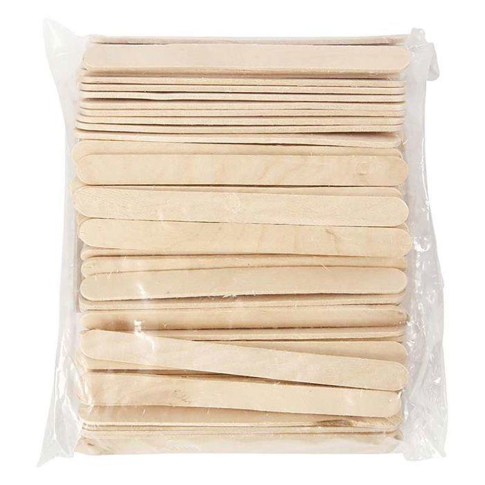 200 Bâtonnets de bois - 11,5 x 1 cm