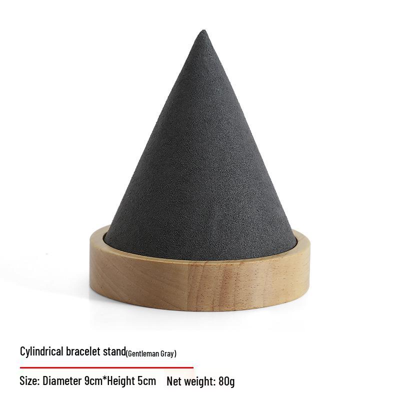 Деревянная подставка для украшений из массива дерева для серег, колец и ожерелий с нефритовым подносом