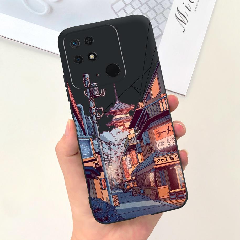 Чехол для Redmi 10C Чехол для Xiaomi Redmi 10 Power Модный Цветочный Тонкий Мягкий Силиконовый Чехлы для Телефона Для Xiaomi Redmi 10C 10 C Funda