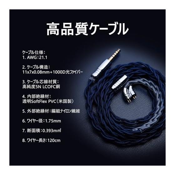 Проводные наушники HiFiGo, мониторные наушники AFUL Cantor iem 5BA, двухполосная акустическая система Acoustic Maze System, 5-полосный частотный кроссовер, медный кабель LC-OFC 5N.