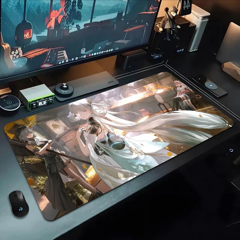 Игровой коврик для мыши Jinhsi Wuwa 500x1000 мм, большой, для геймера XL, резиновый, отаку, подставка под клавиатуру, коврик для стола ноутбука