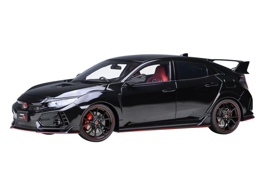 AUTOart Honda Civic Type R 2021 Crystal Black Pearl Finished Product 1/18 (FK8)