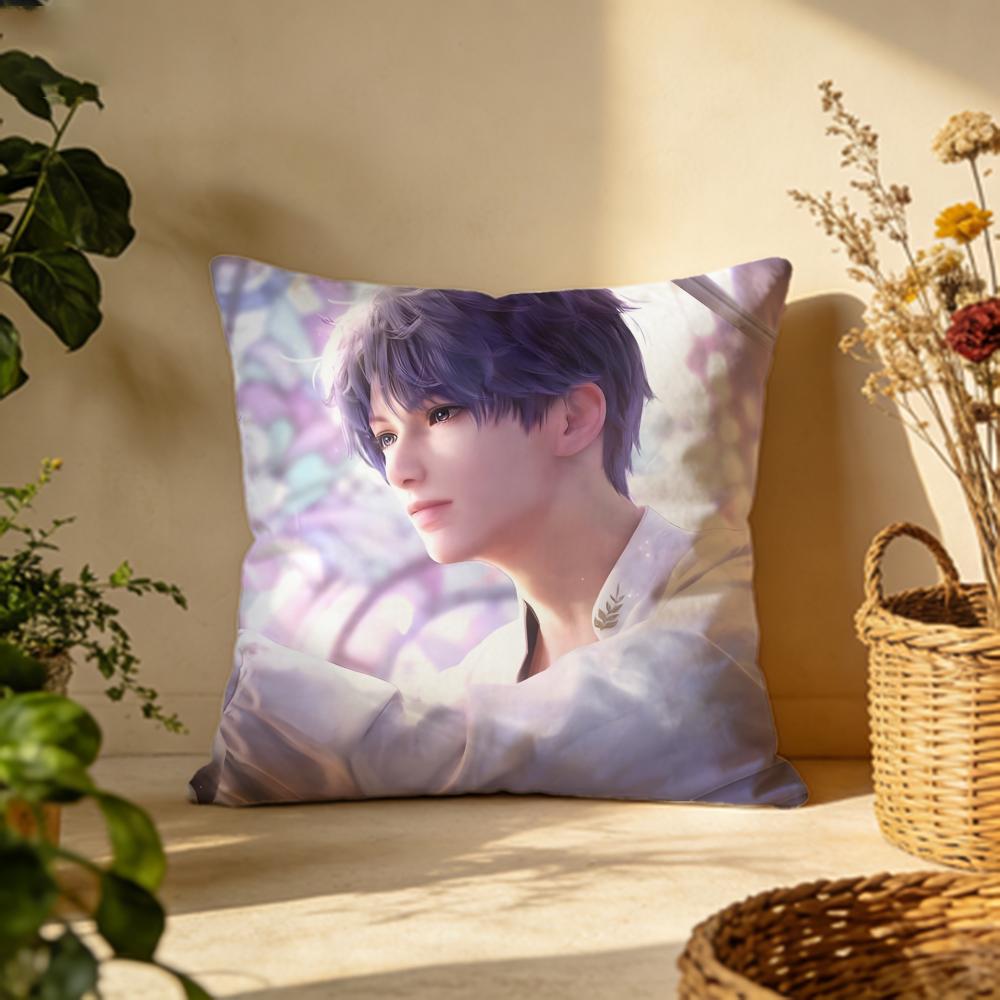Trendy Llove and deepspaceed Cushion Cover Versatile DoubleSided Pillow Case Fit for Sofa Bed Car Daily Decor