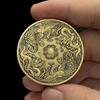 Благоприятная бронзовая памятная медаль Дракона и Феникса, золотая монета с покрытием Зодиака Дракона и Феникса, клан чешуи сотни птиц, монета счастливого Феникса