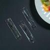 Transparent Disposable Fruit Forks for Cake, KTV, Bar, Household Use