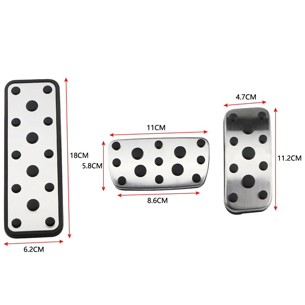 3 чехла на педали газового тормоза для Subaru Forester Outback Legacy Crosstrek