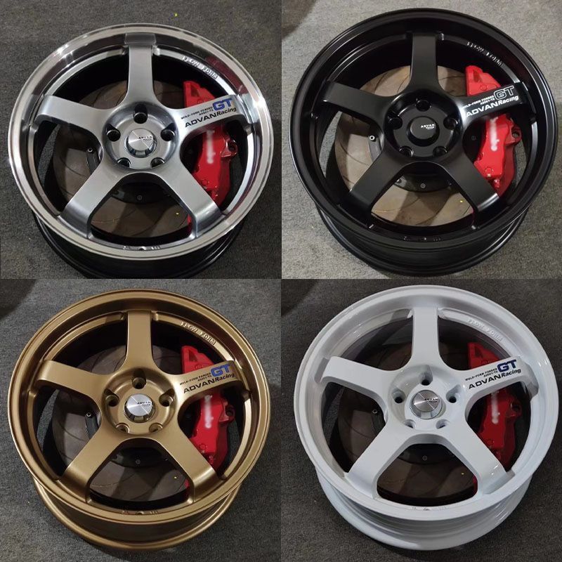 Высокопроизводительные гоночные диски 5x114.3 5x120 5x112 Плавная форма 17-22 дюйма Алюминиевый сплав 5 отверстий для спортивных автомобилей