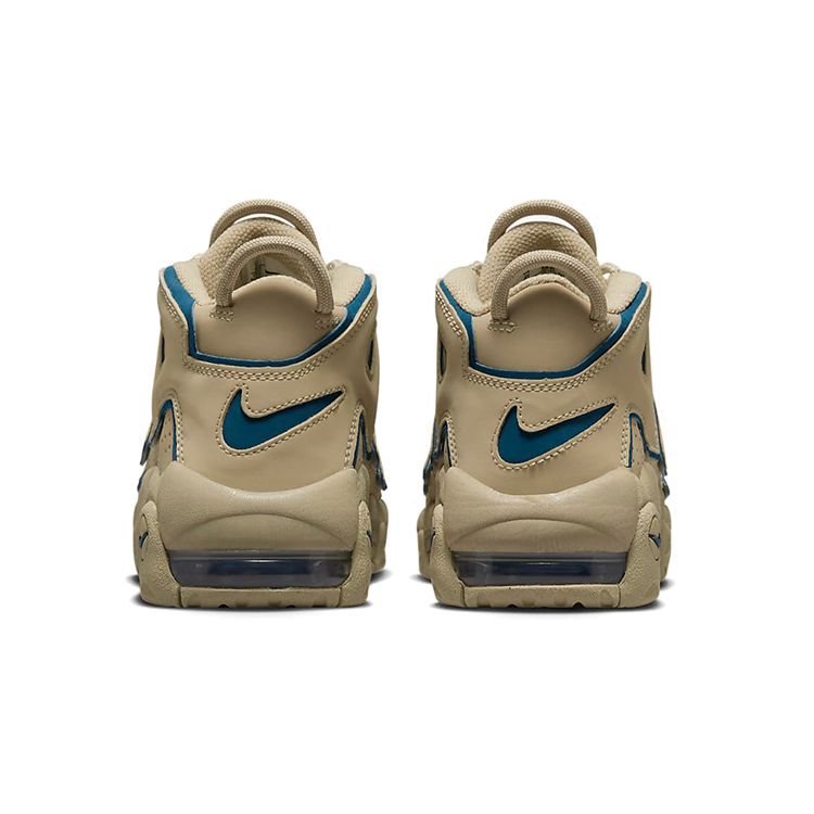 Nike Кроссовки Nike Air More Uptempo GS Limestone для детей, бежевые с валерианово-синим, DQ6200-200