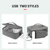 USB Перезаряжаемая Изолированная Сумка для Ланча Портативная Электрическая Сумка для Ланча Электрическая Термосумка для Ланча Многоразовая 3 Уровня Нагрева для Женщин Мужчин