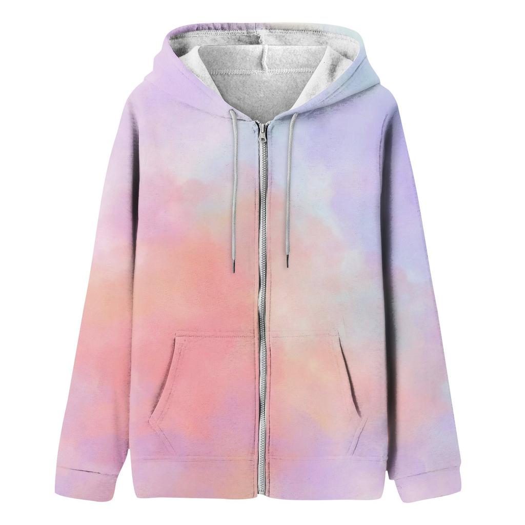 Zip Up Hoodie Women Long Sleeve Sweatshirts Fall Outfits Oversized Hoodies Casual Fashion Jackets