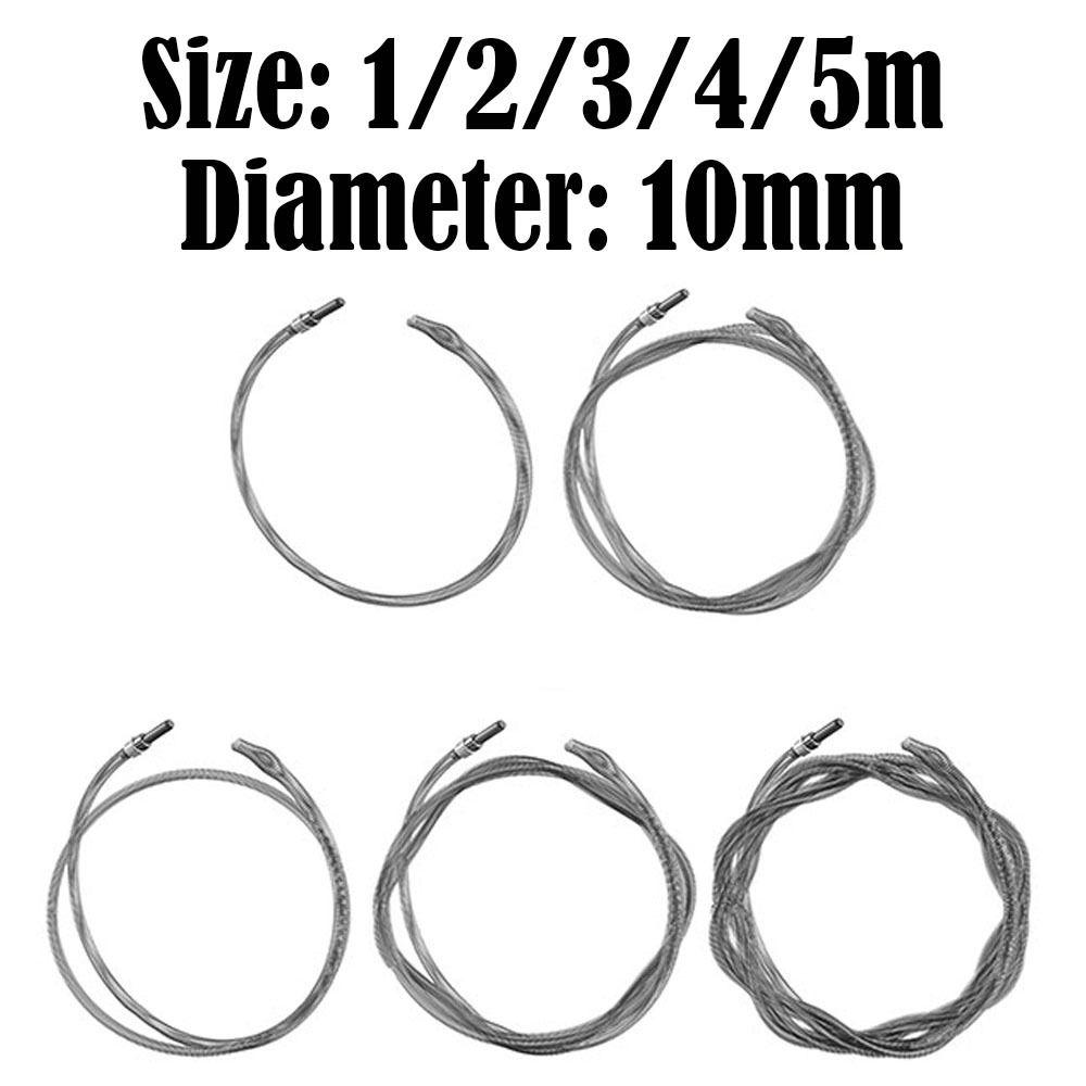 1-5м Электрическая дрель Пружина для прочистки канализации Утолщенный очиститель раковины для кухни, ванной комнаты, сантехники