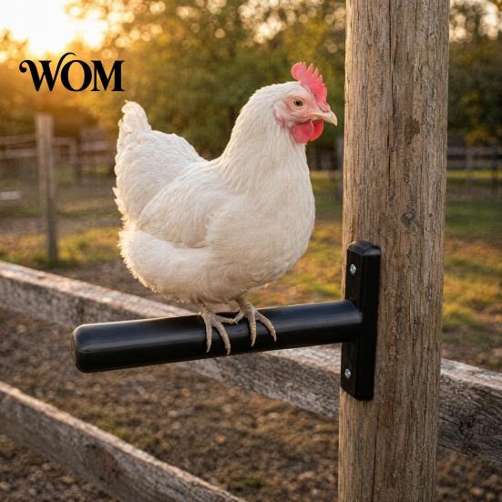 Chicken Perch Wall-Mounted Perch, Roosting Bar, Habitat Easy Wall-mounted Installation on Posts Fences for Poultry Health Coop Hygiene Adjustable