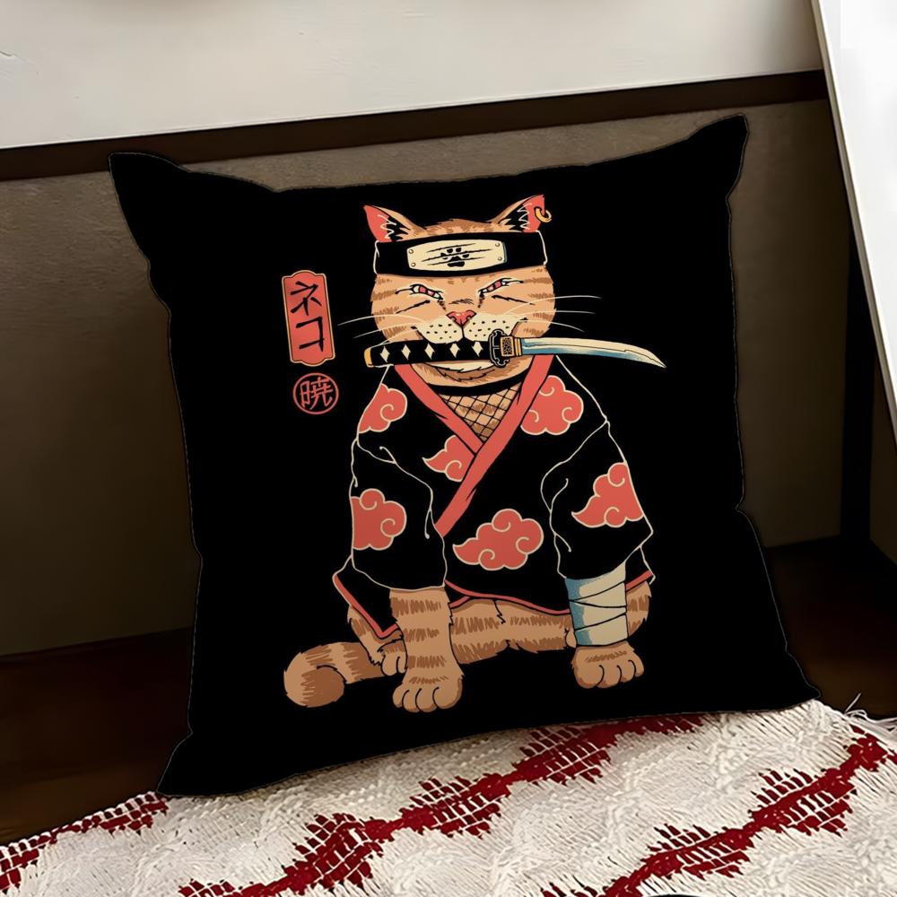 Japanese Style Cat Cushion Cover Reversible Soft Durable Pillow Cover Home  Car MultiScene Use for Daily Comfort