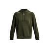 Under Armour Мужские толстовки Rival Fleece Зеленые с капюшоном Умеренный Обычный 1379757-390