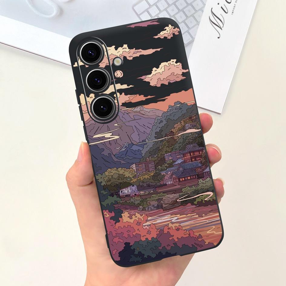 Чехол для Samsung Galaxy S24 Plus Милый Желтый Утенок Астронавт Матовый Силиконовый Мягкий Чехол для Samsung S 24 S24 Ultra S24+ 5G Funda