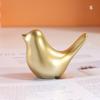 Golden Bird Figurine Nordic Style Adorable Smooth Animal Bird Statue Miniature Sculpture Desktop Decoration Party Supplies
