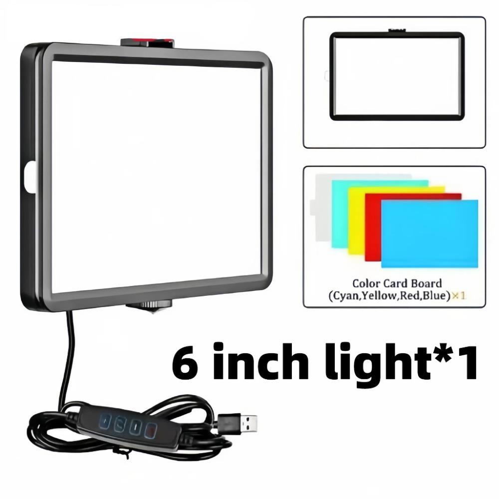Rechargeable Mobile Phone Fill Light Dimmable Light Overhead Live Streaming Light Photography