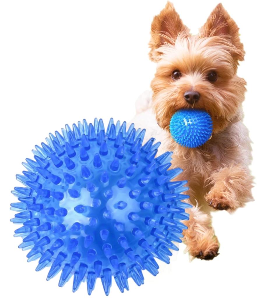 MUYYIKA Dog Toy Chewing Teeth Natural Lack of Stress Educational Suitable for Dogs Diameter 1 Ball, Sound-making Toy, Brushing, Rubber, Elasticity,