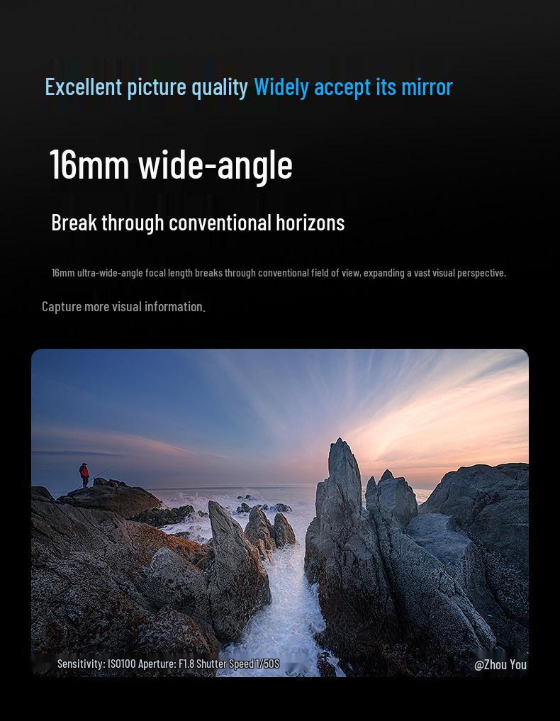 Viltrox 16mm F1.8 Автофокусный Полнокадровый Широкоугольный Объектив для Беззеркальных Камер с Креплением E/Z
