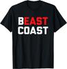 Футболка с надписью Beast Coast Novelty East Coast Gift