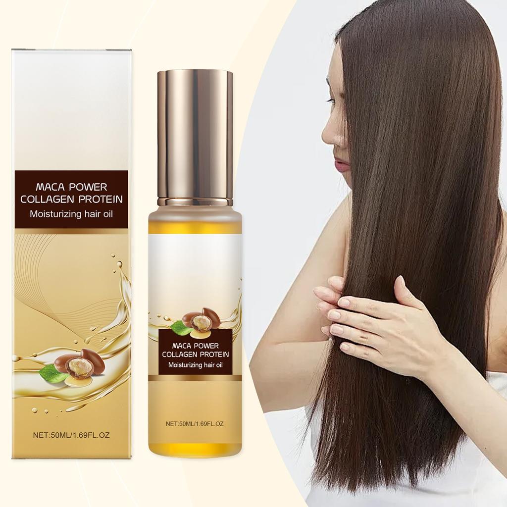 Collagen Hair Care Serum Oil Deeply Nourishes And Repairs Hair Strands Light And Not Greasy 50ml