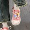 Fashion Women 2024 New Ugly and Cute Two Wearing Canvas Shoes Korean Round Head Thick Sole Student OffWhite Shoes Lace-up