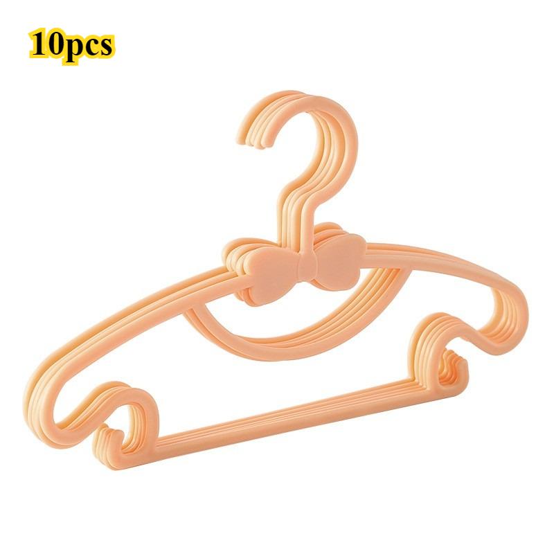10pcs Baby Hangers Plastic Kids Clothes Storage Hanger for Nursery Children Hangers Toddler Infant Portable Coats Home Rack