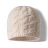 Heavy and thickened autumn and winter new cashmere hat women's twisted flower shows a small face casual knitted ear hat men's batch