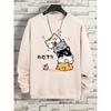 Cute Stacked Cats Sleep Clothing Man Hoody Sweatshirts Vintage Casual Loose Hoodies Autumn Loose Clothes