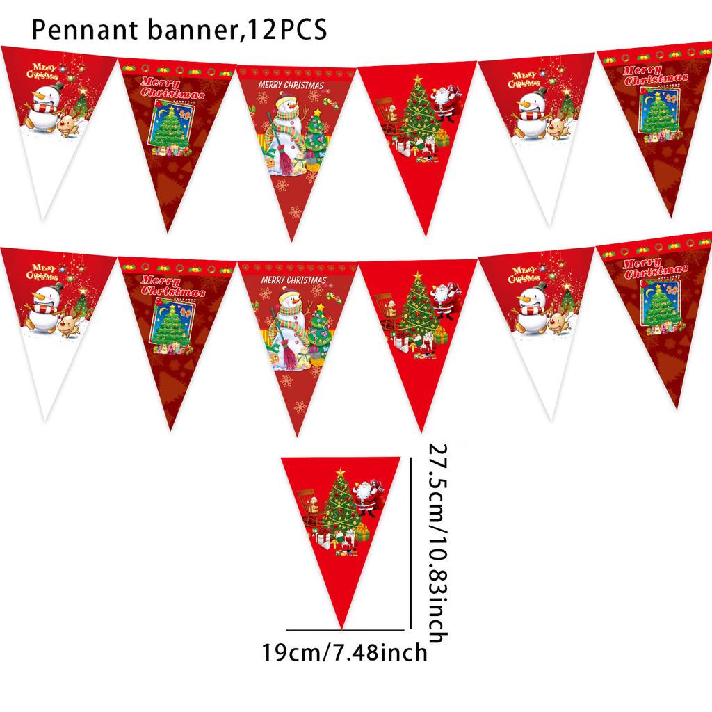 Хэллоуин Рождество Треугольный Флаг Баннер Праздничные Принадлежности Для Домашнего Декора