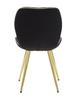Paris Chair Space Black Gold Set 2 Pz Cm 46X58X77
