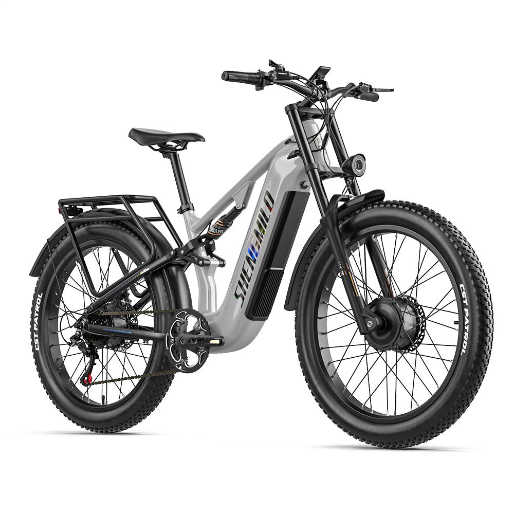 Shengmilo S600 Pro All-Terrain Electric Bicycle 48V25AH Battery 90KM Max Range 2*1000W Dual Motor 45KM/H Top Speed No ABE E-Bike