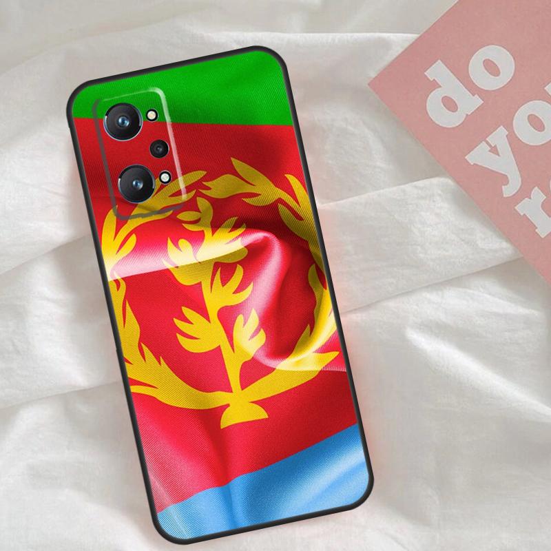 Чехол Флаг Эритреи для Realme GT7 Pro GT6 C75 C65 C67 C61 C53 C55 C51 C35 C63 C71 15 11 12 13 14 Pro Plus