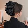 Elegance Temperament Large Claw Clip Multilayer Bow Hair Clips Ponytail Hairpin Women Hair Accessories