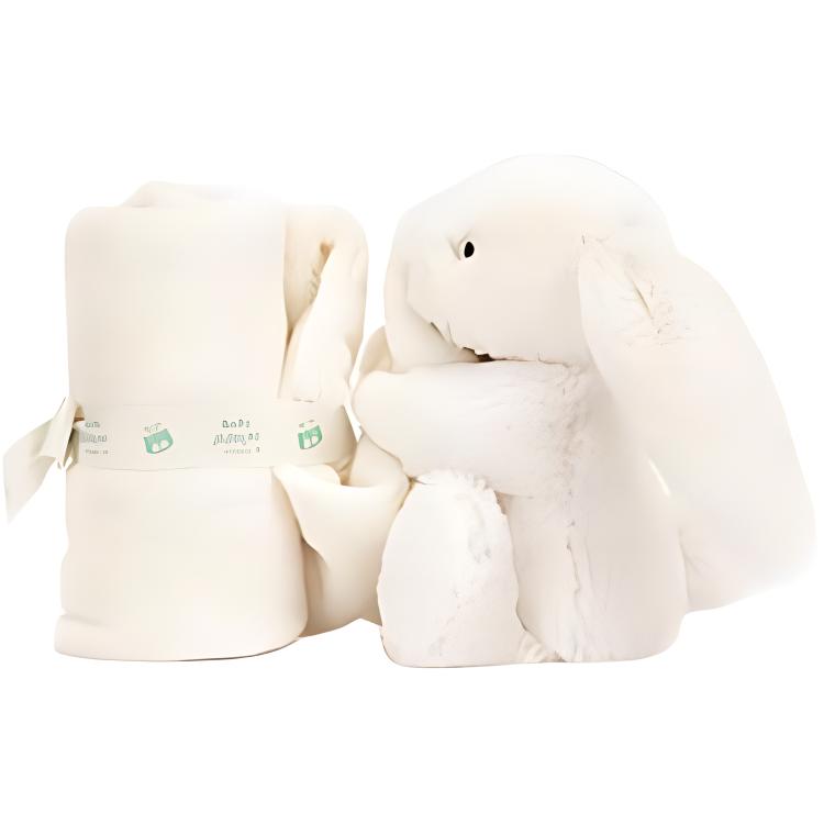 Jellycat Shy Collection Слоновая кость Зайчик Плед-комфортер Куклы Плюшевая кукла 15 см высота