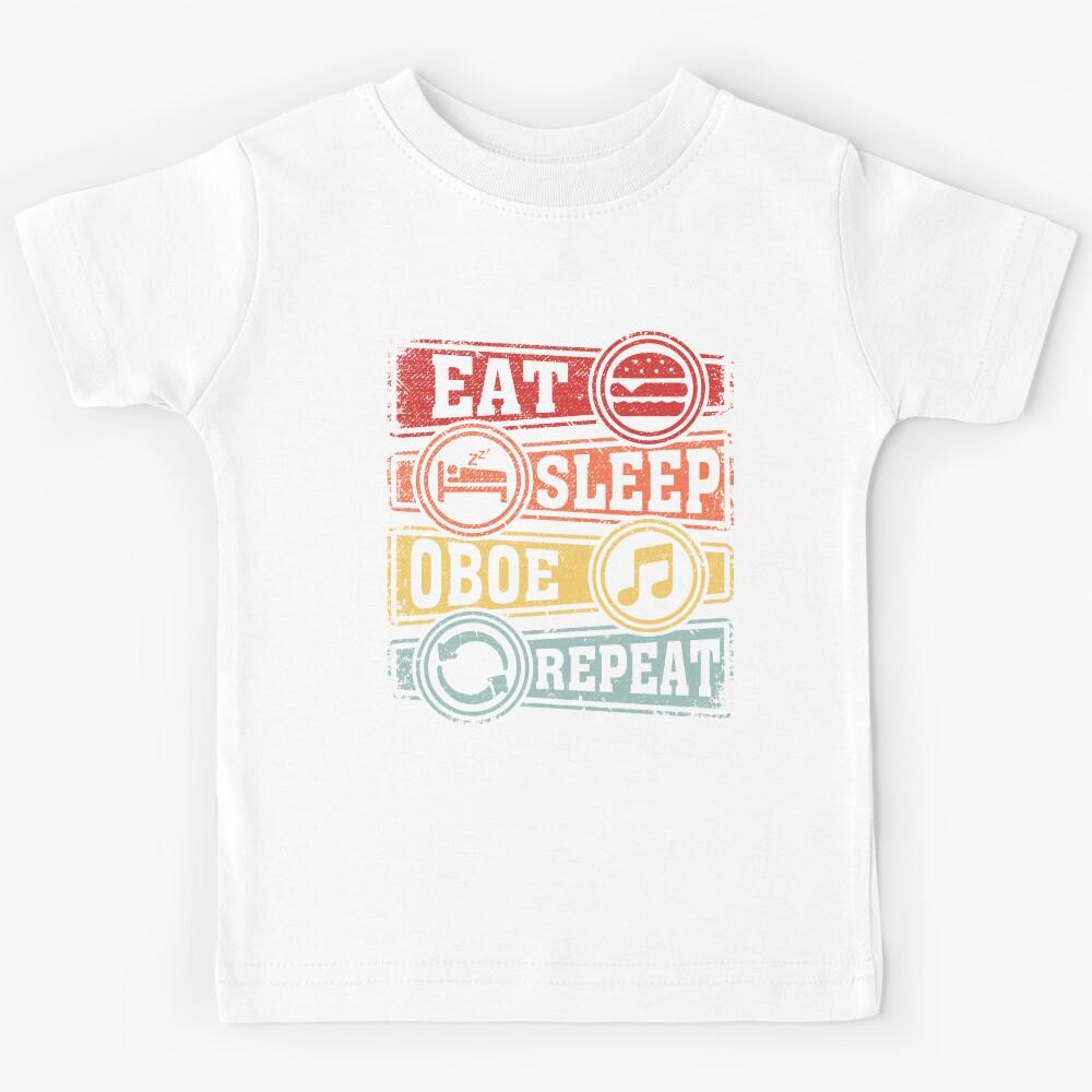 Eat Sleep Oboe Repeat Kids T-Shirt