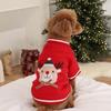 Dog Christmas Sweater Warm Soft Stylish Puppy Pullover Clothes for Bichon Pomeranian for Autumn