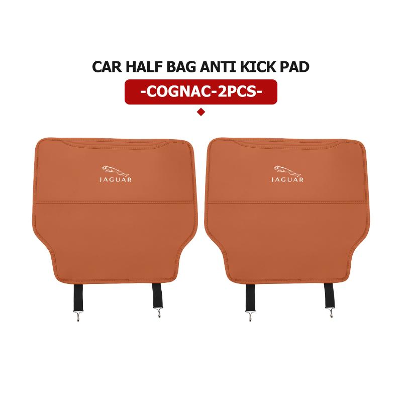 Car Seat Backrest Anti Kick Pad Protector Mat Storage Bag Emblem Accessories For Jaguar XK S-Type F-Type X-Type F-Pace I-Pace HH1