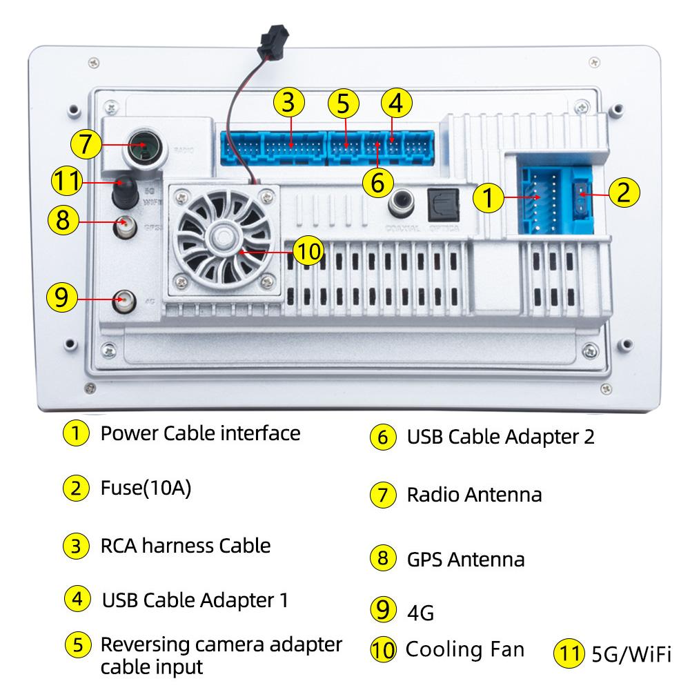 Car Radio Carplay For LIFAN 530 2007-2012 Navigation GPS Android Auto Multimedia Player Stereo Unit WiFi BT No 2din 4G