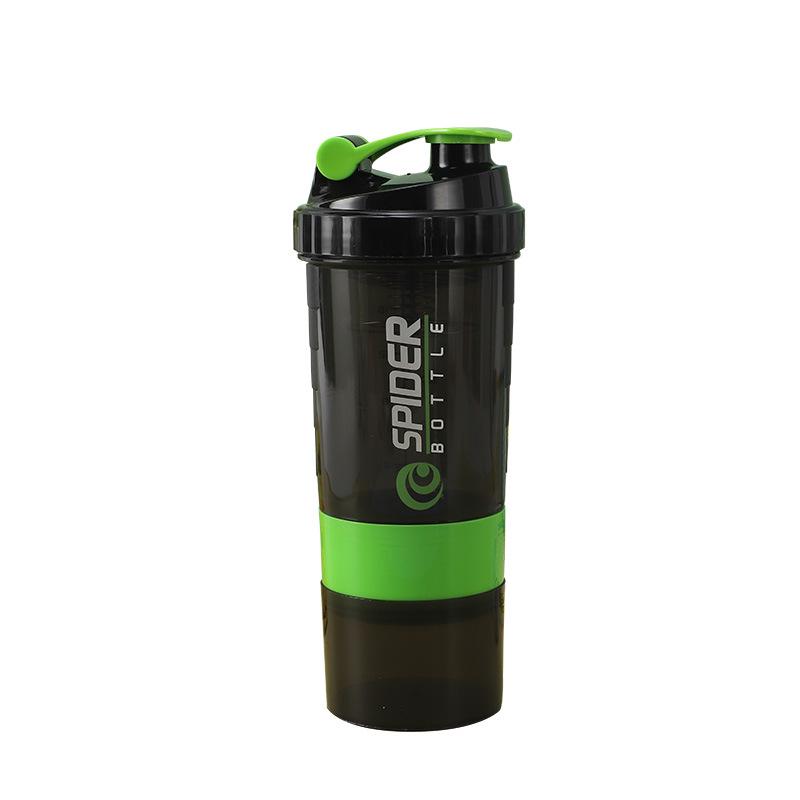 500ml Three-Layer Sports Shaker Cup - Protein, Milkshake, and Water Blender Bottle