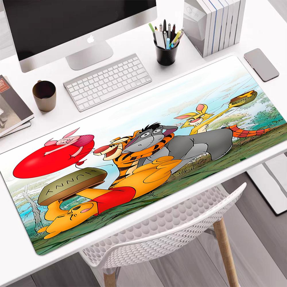 Winnie Theme Mouse Pad, Non Slip Rubber Base, Multifunctional Office & Home Decor, Perfect for Workspace Personalization.