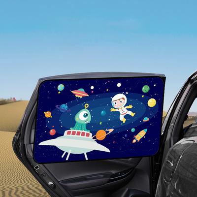 2024 Летний универсальный автомобильный солнцезащитный козырек с защитой от ультрафиолета, солнцезащитный козырек на боковое окно для малышей и детей, милый мультяшный стиль автомобиля