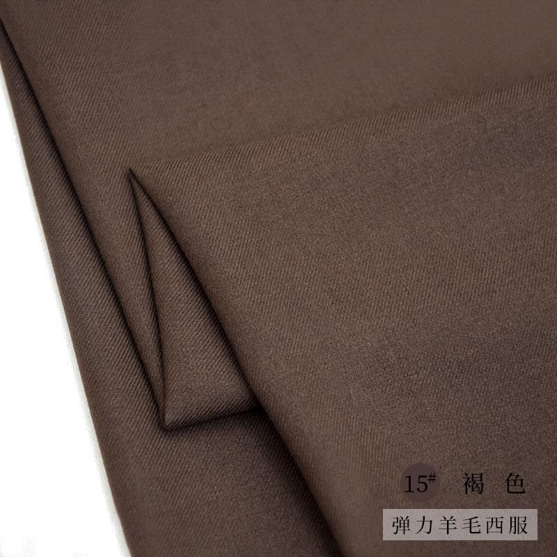 Шерстяная Плотная Маленькая Эластичная Ткань DIY Шитье Костюмы Блейзер Брюки Осень Зима Камвольные Эластичные Шерстяные Ткани 420Г/М stoff