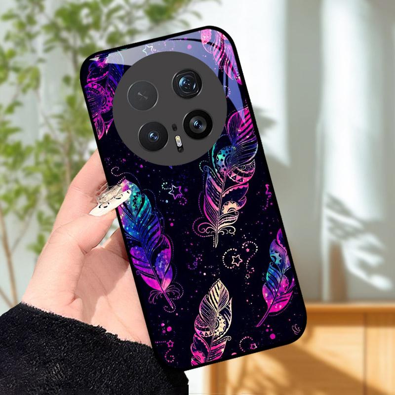 Закаленное Стекло Чехол Для Телефона Для Honor Magic 8 8Pro Роскошная Модная Задняя Крышка Для Magic8 Pro Чехлы BKQ-AN00 Ударопрочный Мультяшный Capa