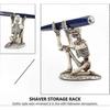 Creative Resin Pen Organizer with Skull Design for Desktop Storage and Display of Pens, Pencils, and Makeup Brushes