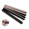 Pack of 10 (bagged) Black Red Heart Nail Files Double-sided Round Head Straight Sand Strips Polishing Strips Nail Rubbing Strips