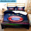 3pcs FC Bayern München Printed Bedding Set Duvet Cover Closure Includes 1 Duvet Cover & 2 Pillowcases Bedding Sets Home Decor Gifts