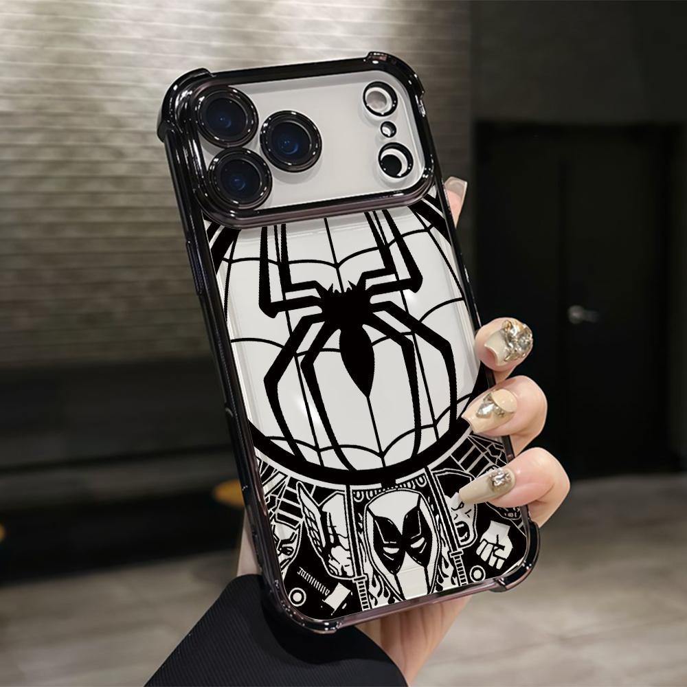 A-Avengers Spider Venoms Men Phone Case for Google Pixe 10 9 9A 8 8A 7 7A Pro XL 5G Anti-drop Transparent Soft Cover