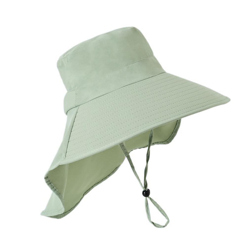 Anti-UV Wide Brim Sun Hat Foldable Women Bucket Hats Adjustable Sun Protection Hat  Safari Cap