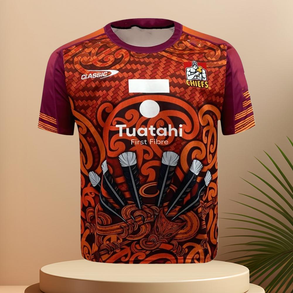 2026 Summer New Zealand Rugby Gallagher Chiefs Rugby Jersey Summer Men's Rugby Training T-shirt Fan Special Jersey